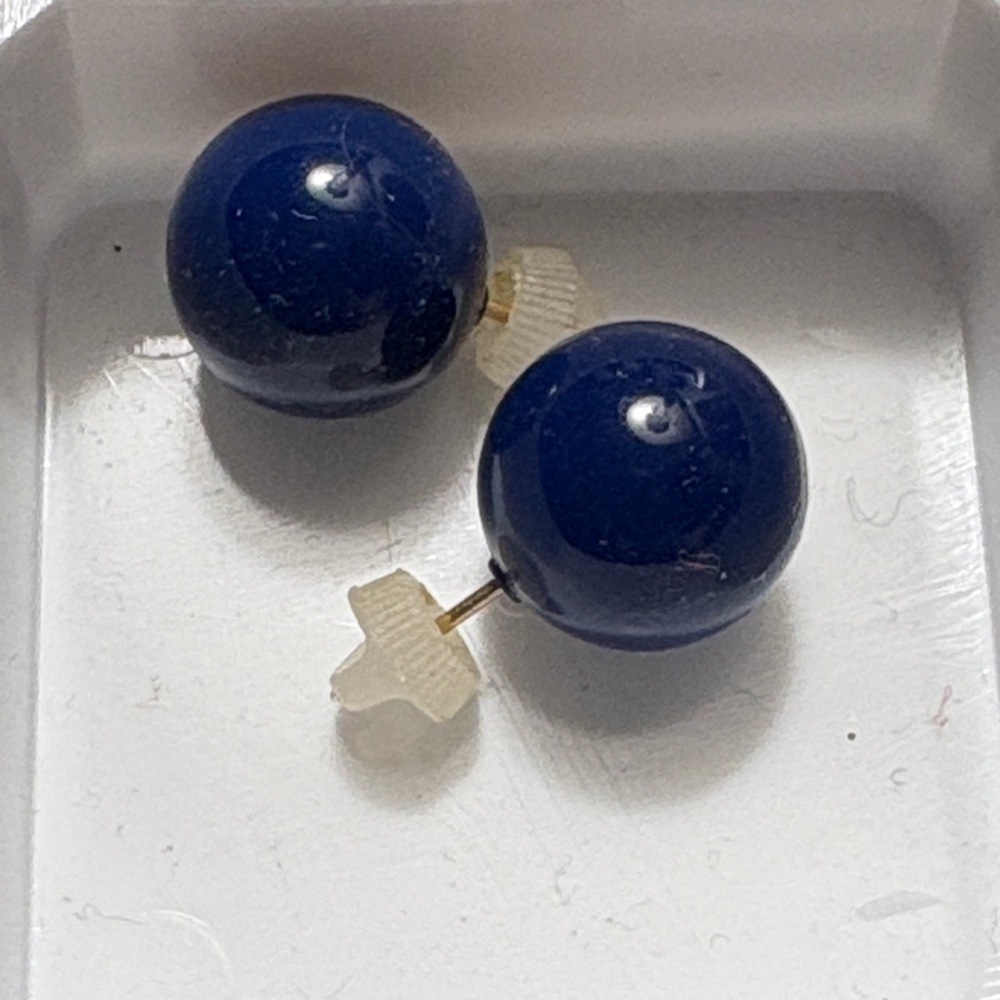 Blue Stud post Earrings